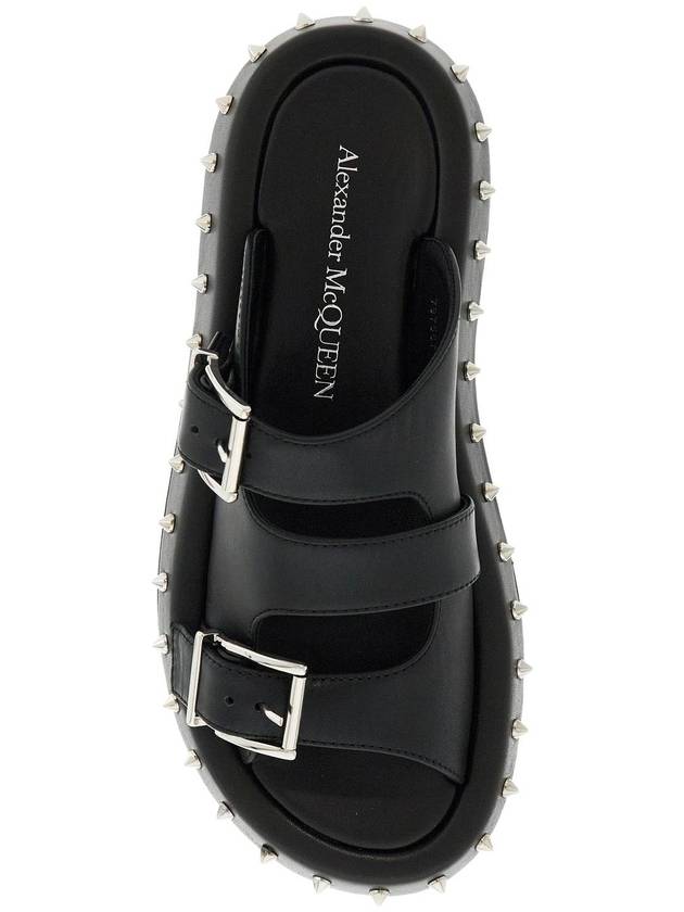 leather punk slides for ed - ALEXANDER MCQUEEN - BALAAN 2