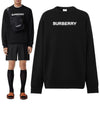 Front Logo Print Sweatshirt Black - BURBERRY - BALAAN 2