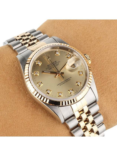 16233 Datejust 36 Combi 10p Diamond Men s Watch 34136 - ROLEX - BALAAN 2