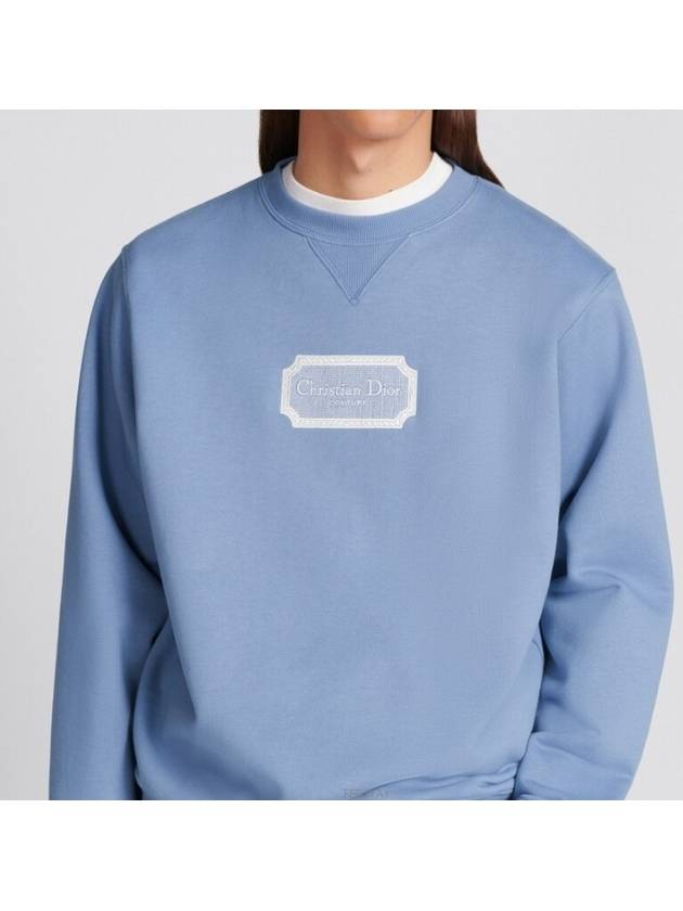 Logo Sweatshirt Blue - DIOR - BALAAN 3