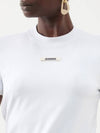 Le Gros Grain Short Sleeve T-Shirt White - JACQUEMUS - BALAAN 6