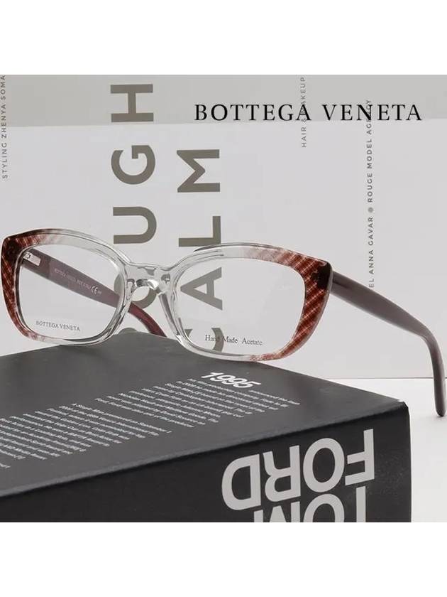 Glasses frame BV236 SK4 twotone transparent horn frame - BOTTEGA VENETA - BALAAN 2