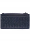 Intrecciato Zipper Card Wallet Navy - BOTTEGA VENETA - BALAAN 5