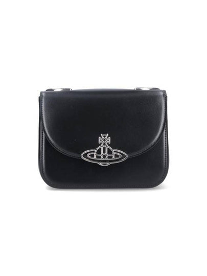 Linda Logo Plaque Cross Bag Black - VIVIENNE WESTWOOD - BALAAN 2