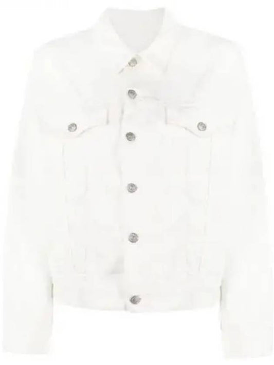 Cut-Out Cotton Denim Jacket White - MAISON MARGIELA - BALAAN 2