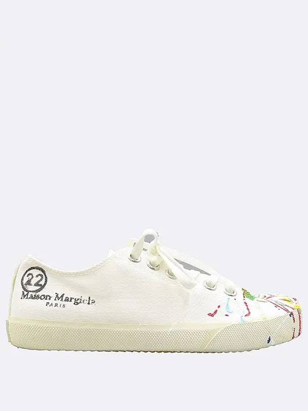 Maison Margiela S58WS0112 Paint Drop Tabi White Women s Sneakers 220MM - MAISON MARGIELA - BALAAN 3