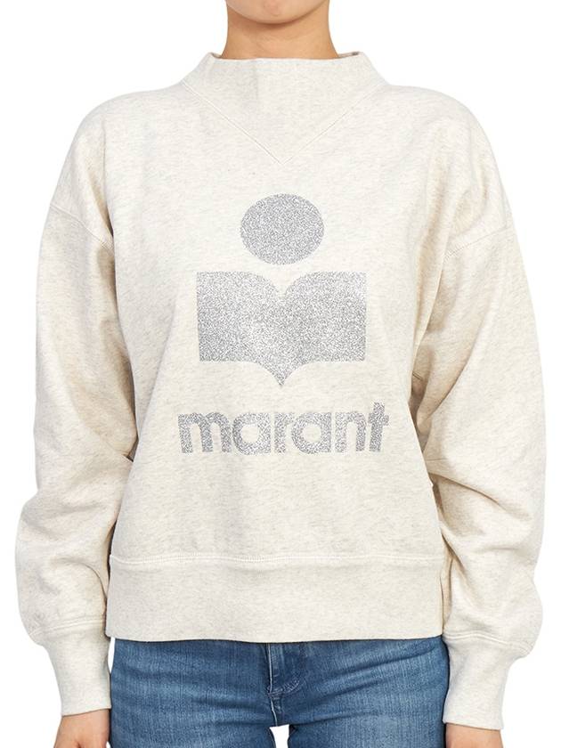 Moby Logo Print Sweatshirt Ecru - ISABEL MARANT - BALAAN 2