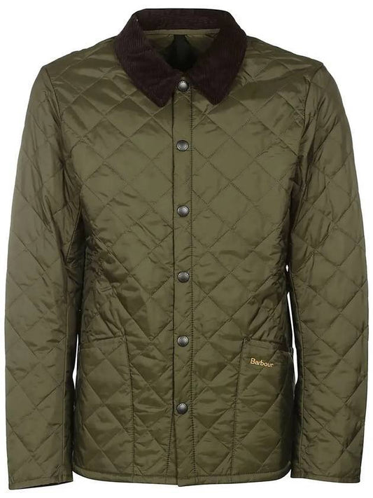 Men's Heritage Liddesdale Quilted Jacket Olive - BARBOUR - BALAAN 1