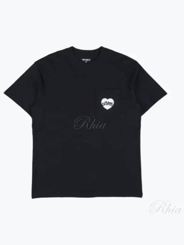 JF Carhartt WIP White Black Amour Pocket T shirt I0336750D2XX - CARHARTT WIP - BALAAN 2