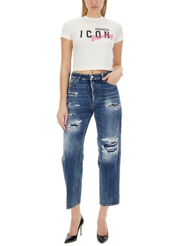 Denim Straight Pants S75LB0869 S30309470 DENIM - DSQUARED2 - BALAAN 2