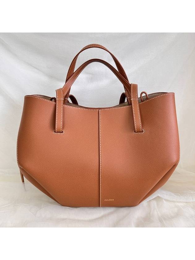 Cymie Mini Leather Shoulder Bag Camel - POLENE - BALAAN 4