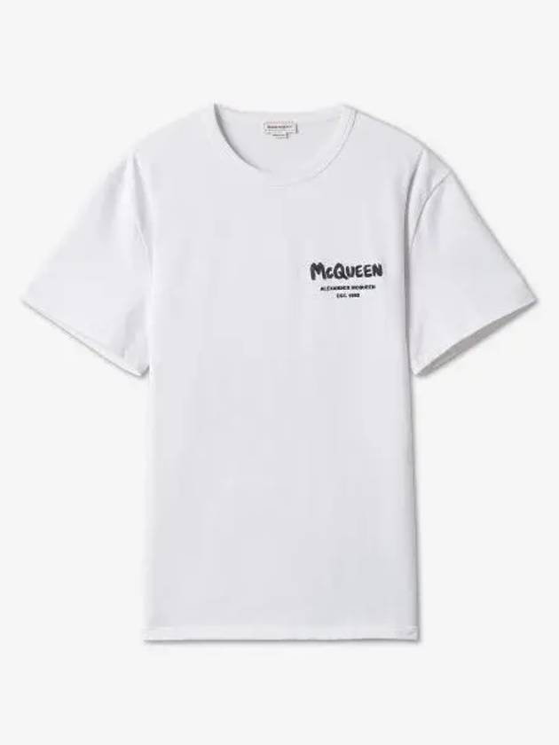 Logo Short Sleeve T-Shirt White - ALEXANDER MCQUEEN - BALAAN 2