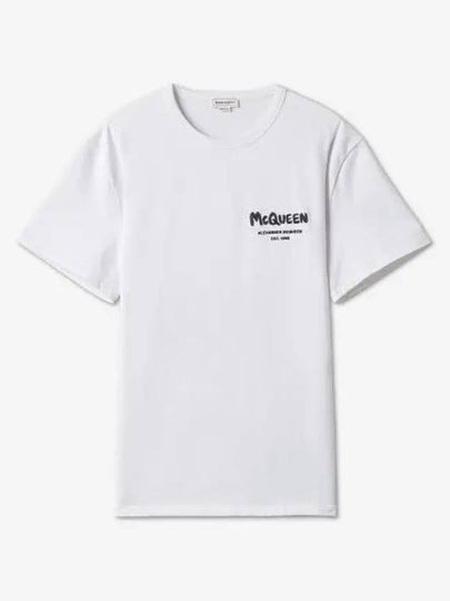 Logo Short Sleeve T-Shirt White - ALEXANDER MCQUEEN - BALAAN 2