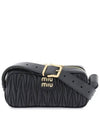 Materasse Nappa Leather Cross Bag Black - MIU MIU - BALAAN 2