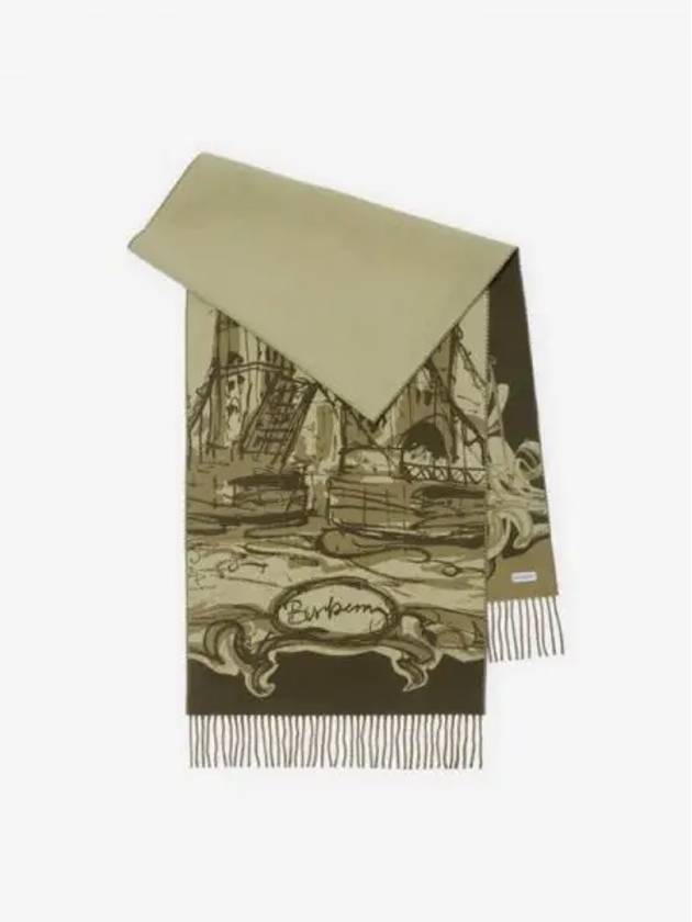 Tower Bridge Cashmere Scarf 8099801 - BURBERRY - BALAAN 2