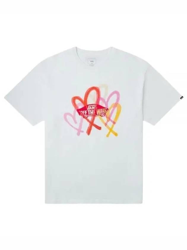 Big Heart GFX Short Sleeve T-Shirt White - VANS - BALAAN 2