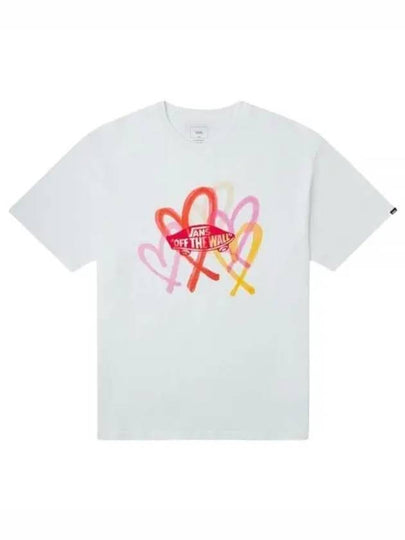 Big Heart GFX Short Sleeve T-Shirt White - VANS - BALAAN 2