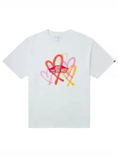 Big Heart GFX Short Sleeve T-Shirt White - VANS - BALAAN 1