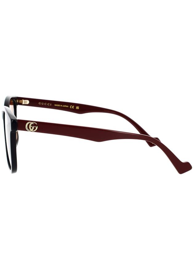 Eyewear Square Horn-Rim Sunglasses Brown - GUCCI - BALAAN 4