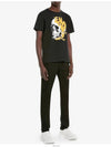 Skull Print Short Sleeve T-Shirt Black - ALEXANDER MCQUEEN - BALAAN 4