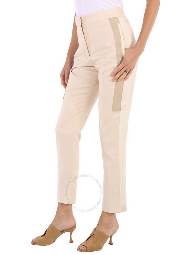 Women's Buttermilk Tailored Straight Pants Beige - BURBERRY - BALAAN 4