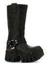 Bulldozer Harness Leather Middle Boots Black - BALENCIAGA - BALAAN 3