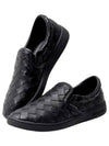 Sawyer Intrecciato Calfskin Slip-Ons Black - BOTTEGA VENETA - BALAAN 2