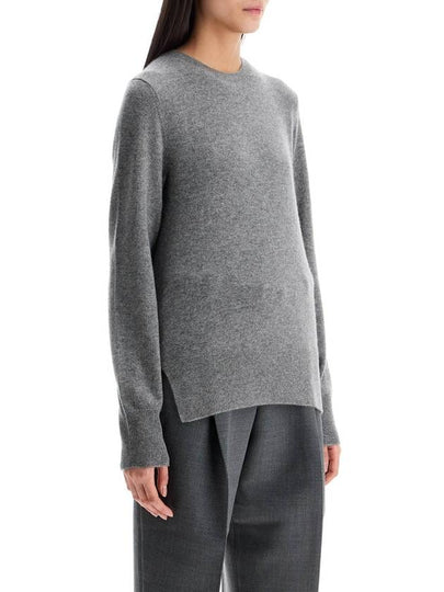 asymmetrical grey mÃlange cashmere sweater - TOTEME - BALAAN 2