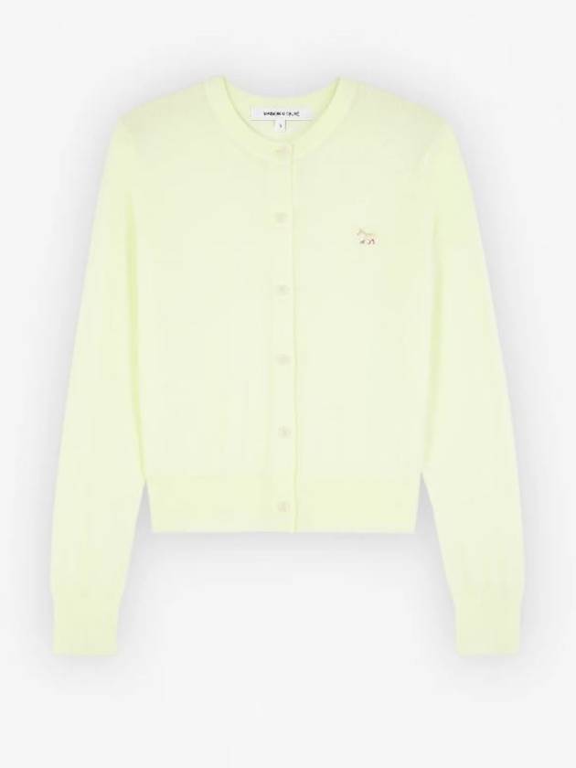 Baby Fox Patch Regular Cardigan Lemonade - MAISON KITSUNE - BALAAN 2