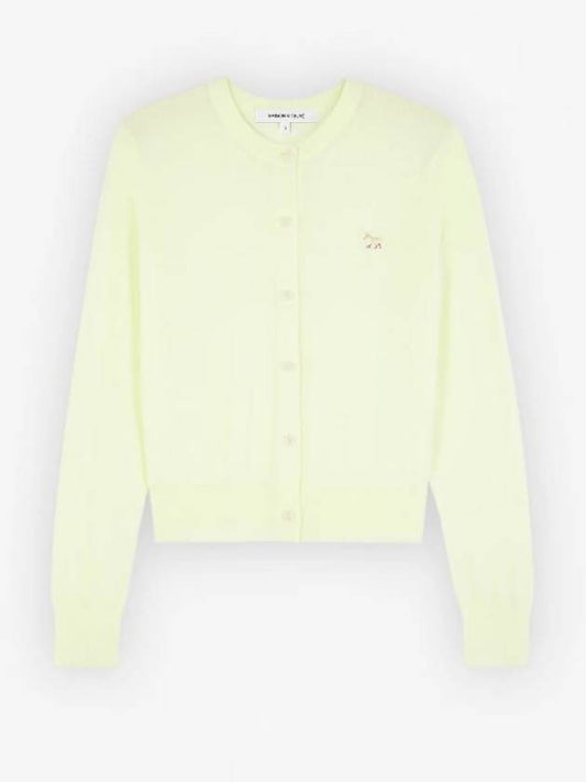 Baby Fox Patch Regular Cardigan Lemonade - MAISON KITSUNE - BALAAN 2