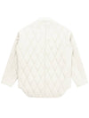 Varsity Neck Quilting Jumper Jacket White - SOLEW - BALAAN 3