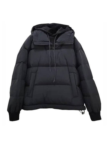 Nylon Goose Down Anorak Padding Jacket Black - JUUN.J - BALAAN 1