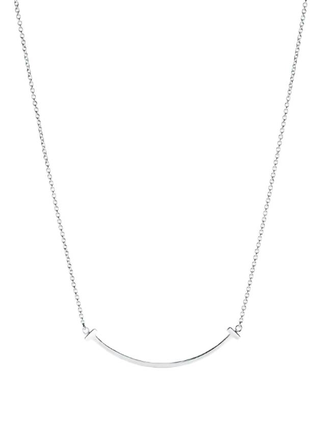 T Smile Pendant Necklace Silver - TIFFANY & CO. - BALAAN 1