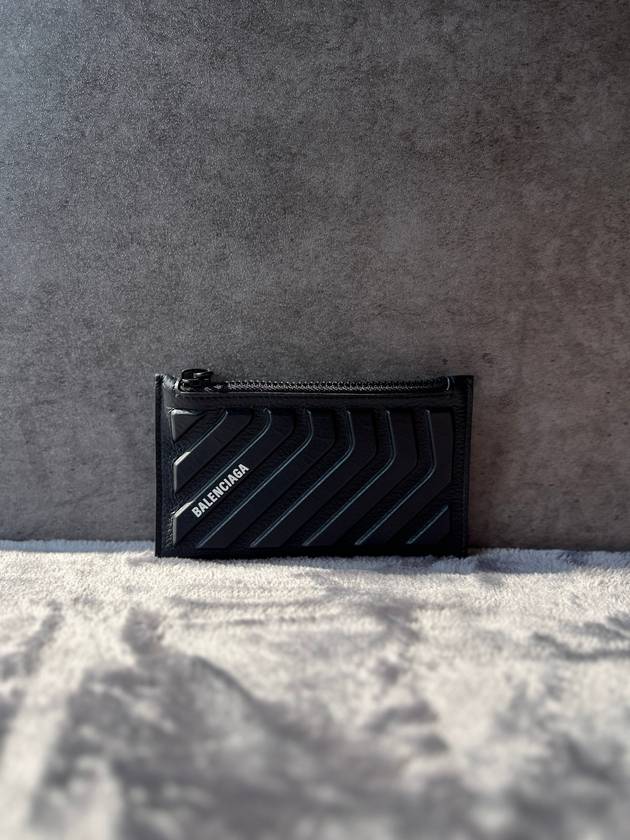 Logo Car Zipper Card Wallet Black - BALENCIAGA - BALAAN 5