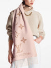 Reykjavik Monogram Cashmere Scarf Beige Rose - LOUIS VUITTON - BALAAN 6