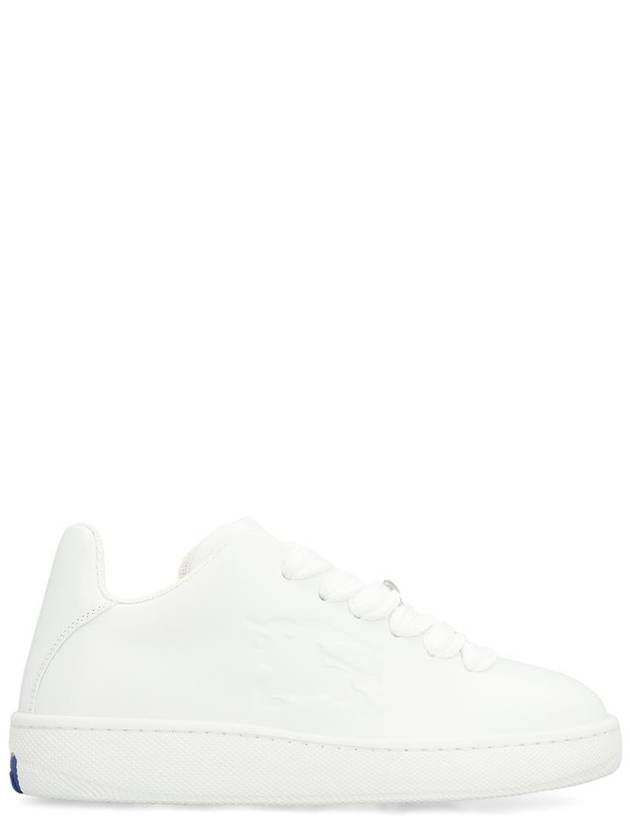 Burberry Box Leather Low-Top Sneakers - BURBERRY - BALAAN 1