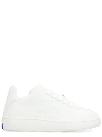 Burberry Box Leather Low-Top Sneakers - BURBERRY - BALAAN 1