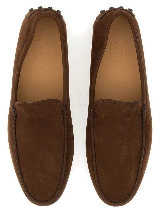 Gomino Suede Driving Shoes Brown - TOD'S - BALAAN 3