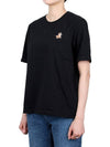 Speedy Fox Patch Comfort Short Sleeve T-Shirt Black - MAISON KITSUNE - BALAAN 4