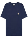 Speedy Fox Patch Comfort Short Sleeve T-Shirt Ink Blue - MAISON KITSUNE - BALAAN 9