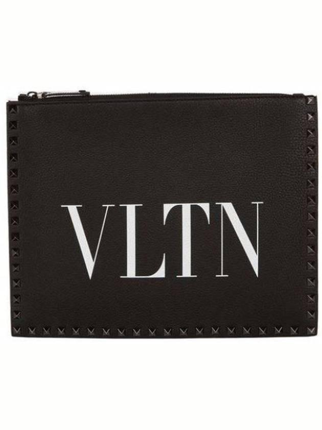 Logo stud clutch (black) QY2B0665 0NI - VALENTINO - BALAAN 1