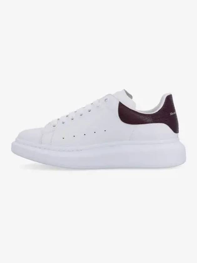 Oversized Burgundy Tab Low Top Sneakers White - ALEXANDER MCQUEEN - BALAAN 2