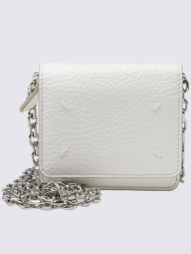 Embroidery Logo Chain Cald Wallet White - MAISON MARGIELA - BALAAN 2