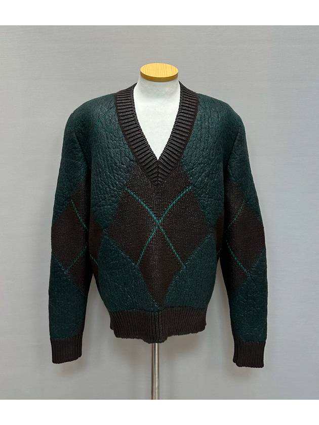 argyle v neck sweater - BOTTEGA VENETA - BALAAN 1