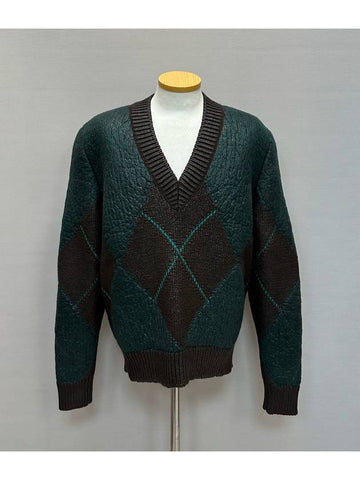 argyle v neck sweater - BOTTEGA VENETA - BALAAN 1