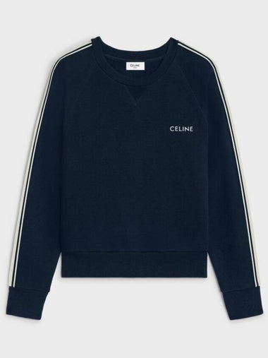 2Y27G450I 07OW Cotton Fleece Cashmere Sweatshirt - CELINE - BALAAN 1