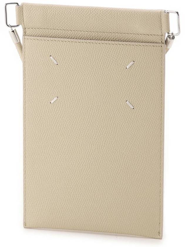 Stitch Leather Phone Cross Bag Beige - MAISON MARGIELA - BALAAN 3