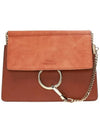 Faye Suede Chain Mini Shoulder Bag Classic Tobacco - CHLOE - BALAAN 1