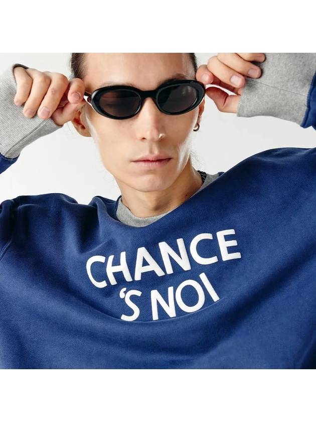 Unisex CHMXMTM Snowy Sweatshirt Mix Navy - CHANCE'S NOI - BALAAN 5