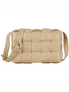 Gold Padded Cassette Cross Bag Porridge - BOTTEGA VENETA - BALAAN 3